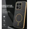 Phonesta Luxury Carbon Fiber Back Cover Hülle mit MagSafe für OnePlus 15 - Schwarz 1