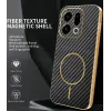 Phonesta Luxury Carbon Fiber Back Cover Hülle mit MagSafe für Oppo Find X9 - Schwarz 1
