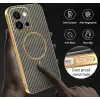 Phonesta Luxury Carbon Fiber Back Cover Hülle mit MagSafe für Oppo A6 Pro - Braun 7