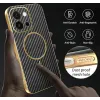 Phonesta Luxury Carbon Fiber Back Cover Hülle mit MagSafe für Oppo A6 Pro - Schwarz 7