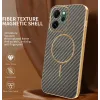 Phonesta Luxury Carbon Fiber Back Cover Hülle mit MagSafe für Oppo Reno14 F/FS - Braun 2