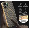 Phonesta Luxury Carbon Fiber Back Cover Hülle mit MagSafe für Oppo Reno14 F/FS - Braun 7