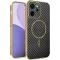 Phonesta Luxury Carbon Fiber Back Cover Hülle mit MagSafe für Oppo Reno14 F/FS - Schwarz