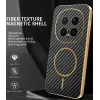 Phonesta Luxury Carbon Fiber Back Cover Hülle mit MagSafe für HONOR Magic8 Pro - Schwarz 1