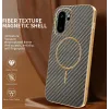 Phonesta Luxury Carbon Fiber Back Cover Hülle mit MagSafe für OnePlus 15R - Braun 1
