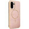 Phonesta Luxury Carbon Fiber Back Cover Hülle mit MagSafe für OnePlus 15R - Rosa 0