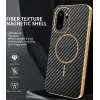 Phonesta Luxury Carbon Fiber Back Cover Hülle mit MagSafe für OnePlus 15R - Schwarz 1