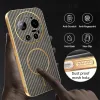 Phonesta Luxury Carbon Fiber Back Cover Hülle mit MagSafe für Xiaomi 17 Ultra - Braun 6