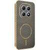 Phonesta Luxury Carbon Fiber Back Cover Hülle mit MagSafe für Xiaomi Redmi Note 15 4G/5G / Xiaomi Poco M8 - Braun 0