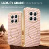 Phonesta Luxury Carbon Fiber Back Cover Hülle mit MagSafe für Xiaomi Redmi Note 15 4G/5G / Xiaomi Poco M8 - Rosa 4