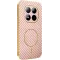 Phonesta Luxury Carbon Fiber Back Cover Hülle mit MagSafe für Xiaomi Redmi Note 15 Pro 5G - Rosa