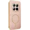 Phonesta Luxury Carbon Fiber Back Cover Hülle mit MagSafe für Xiaomi Redmi Note 15 Pro Plus / Xiaomi Poco M8 Pro - Rosa