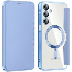 Phonesta Luxury Crystal Book Wallet Klapphülle mit MagSafe für Samsung Galaxy A16 - Hellblau