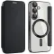 Phonesta Luxury Crystal Book Wallet Klapphülle mit MagSafe für Samsung Galaxy S25/S24 - Schwarz