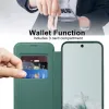 Phonesta Luxury Crystal Book Wallet Klapphülle mit MagSafe für Google Pixel 9a - Dunkelgrün 5