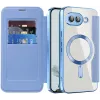 Phonesta Luxury Crystal Book Wallet Klapphülle mit MagSafe für Google Pixel 9a - Hellblau 2