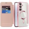 Phonesta Luxury Crystal Book Wallet Klapphülle mit MagSafe für Samsung Galaxy A36/A56 - Rosa 2
