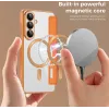 Phonesta Luxury Crystal Book Wallet Klapphülle mit MagSafe für Samsung Galaxy S26 - Orange 3
