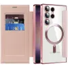Phonesta Luxury Crystal Puffed Book Wallet Klapphülle mit MagSafe für Samsung Galaxy S24 Ultra - Rosa 2