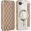 Phonesta Luxury Crystal Puffed Book Wallet Klapphülle mit MagSafe für Apple iPhone 17e/16e - Desert Gold
