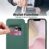 Phonesta Luxury Crystal Puffed Book Wallet Klapphülle mit MagSafe für Apple iPhone 17e/16e - Dunkelgrün 3