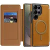 Phonesta Luxury Leder Book Wallet Klapphülle mit MagSafe für Samsung Galaxy S25 Ultra - Hellbraun 2