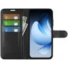 Phonesta Litchi Skin Book Wallet Klapphülle für Oppo Reno13 - Schwarz 2