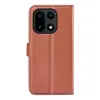 Phonesta Litchi Skin Book Wallet Klapphülle für OnePlus 15 - Braun 2