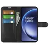 Phonesta Litchi Skin Book Wallet Klapphülle für OnePlus 15 - Schwarz 3