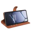 Phonesta Litchi Skin Book Wallet Klapphülle für OnePlus 15R - Braun 4