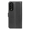 Phonesta Litchi Skin Book Wallet Klapphülle für OnePlus Nord 5 - Schwarz 1