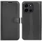 Phonesta Litchi Skin Book Wallet Klapphülle für OnePlus Nord 6 - Schwarz