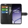Phonesta Litchi Skin Book Wallet Klapphülle für OnePlus Nord 6 - Schwarz 3