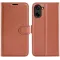 Phonesta Litchi Skin Book Wallet Klapphülle für OnePlus Nord CE5 - Braun