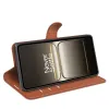 Phonesta Litchi Skin Book Wallet Klapphülle für OnePlus Nord CE5 - Braun 4