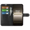 Phonesta Litchi Skin Book Wallet Klapphülle für OnePlus Nord CE5 - Schwarz 3