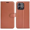 Phonesta Litchi Skin Book Wallet Klapphülle für HONOR 600 Lite - Braun 0