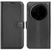 Phonesta Litchi Skin Book Wallet Klapphülle für Xiaomi 17 Ultra - Schwarz 0