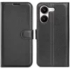 Phonesta Litchi Skin Book Wallet Klapphülle für Xiaomi Poco X8 Pro - Schwarz 0