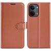 Phonesta Litchi Skin Book Wallet Klapphülle für Xiaomi Poco X8 Pro Max - Braun 0