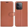 Phonesta Litchi Skin Book Wallet Klapphülle für Xiaomi Redmi 15C / Xiaomi Poco C85 - Braun 0