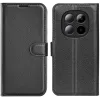 Phonesta Litchi Skin Book Wallet Klapphülle für Xiaomi Redmi Note 15 Pro Plus / Xiaomi Poco M8 Pro - Schwarz 0