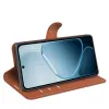 Phonesta Litchi Skin Book Wallet Klapphülle für Oppo A6x - Braun 4