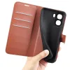 Phonesta Litchi Skin Book Wallet Klapphülle für Oppo A6x - Braun 5
