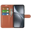 Phonesta Litchi Skin Book Wallet Klapphülle für Oppo Find X9 - Braun 3