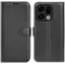 Phonesta Litchi Skin Book Wallet Klapphülle für Oppo Find X9 - Schwarz