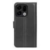Phonesta Litchi Skin Book Wallet Klapphülle für Oppo Find X9 - Schwarz 2