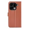 Phonesta Litchi Skin Book Wallet Klapphülle für Oppo Find X9 Pro - Braun 2