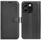 Phonesta Litchi Skin Book Wallet Klapphülle für Oppo Reno15 F/FS - Schwarz