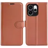 Phonesta Litchi Skin Book Wallet Klapphülle für Oppo Reno15 Pro Max - Braun 0